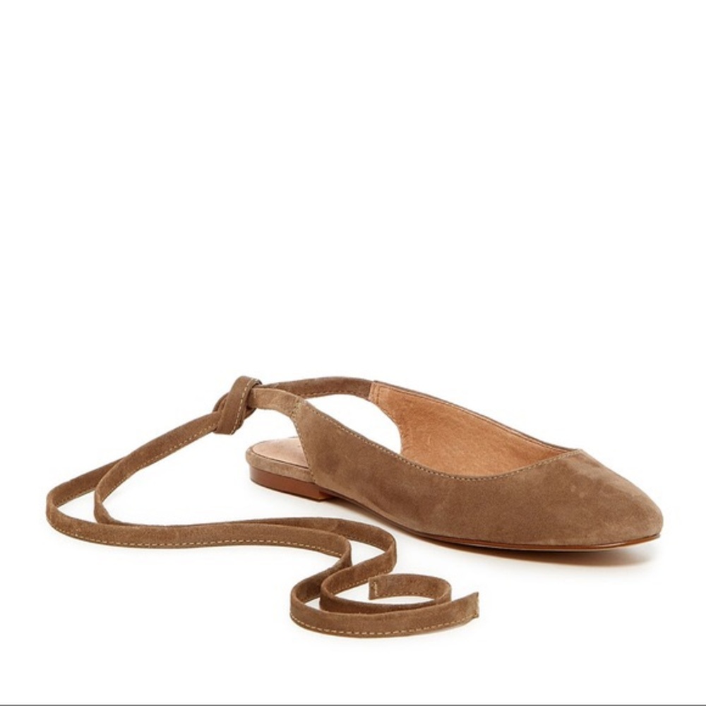 NWT Madewell Ankle Wrap Flats 8.5